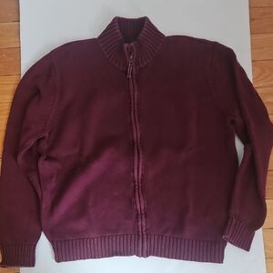 Land's End Men's Burgundy Sweater